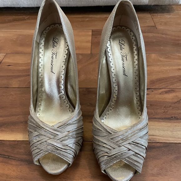 Lulu Townsend Shoes - Lulu Townsend Champagne Heels!
